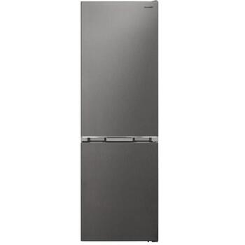 Sharp холодильник с морозильной камерой SJ-NBA11DMXPE-EU, 330л, 186см, 230л, 101л, 39дБ, E, 250кВтч, Pet Inox (SJ-NBA11DMXPE-EU)