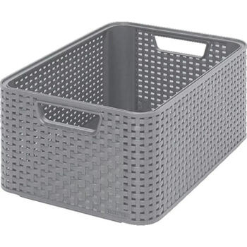 Коробка Style M 38,6x28,7x17см светло-серая 0803615099 Curver (0803615099)