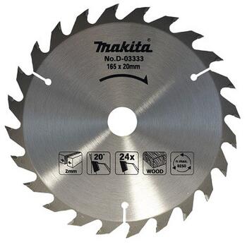 Zāģripa 165x20x2.0mm 24T, 20° D-03333 MAKITA (D-03333)