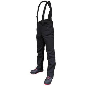 Pesso Ziemas bikses BARNABI-2XL, 2XL, melnas, vēja un ūdens necaurlaidīgas, flīsa odere, sintepona odere, bikšturi (BARNABI-2XL)