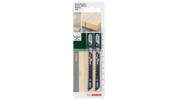 Figūrzāģa asmens T111C, ātriem griezumiem kokā, HCS, 2609256716, BOSCH (2609256716)