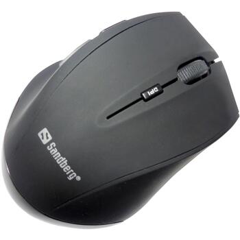 Sandberg bezvadu pele Pro 630-06, 60g, 1600 DPI, 5 pogas, RF bezvadu, 10m, USB Type-A, RoHS (630-06)