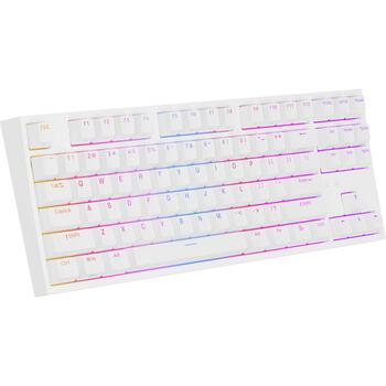 Genesis Thor 404 TKL NKG-2070 mehāniskā spēļu klaviatūra, vadu, USB, US, Gateron Yellow Pro, RGB, balta (NKG-2070)