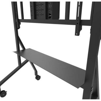 Neomounts statīvs FL50-575BL1, 65-110 collu ekrāniem, augstums 129-139 cm, 125 kg, mobilais, kabeļa pagarinātājs (FL50-575BL1)