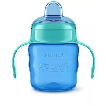 Philips Avent Easy Sip учебная чашка SCF551/05, 200мл, 6М+, силиконовый носик, без БФА, можно мыть в посудомоечной машине (SCF551/05)