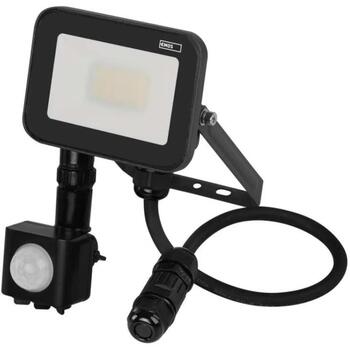 Emos LED прожектор INOVO ZS2712, 10 W, 1100 lm, IP65, 4000 K, PIR датчик, алюминий, стекло (ZS2712)