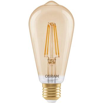Osram светодиодная лампа SMART+ MATTER Filament Dimmable Classic Edison 53 824 Gold, E27, 6 Вт, 680 лм, 2400 К, Wi-Fi, диммируемая (4099854530104)
