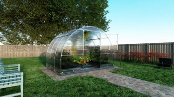 Siltumnīca KLASIKA TUBE 3 x 2m ar pamatiem - 6mm polikarbonāts 4779037491551 KLASIKA GREENHOUSE (4779037491551)