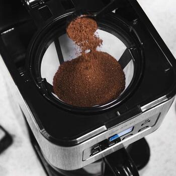 Cecotec программируемая кофеварка Coffee 66 Smart 1555, 950 Вт, 1.5 л, 12 чашек, капельная, 24-часовой таймер, ExtremeAroma (1555)