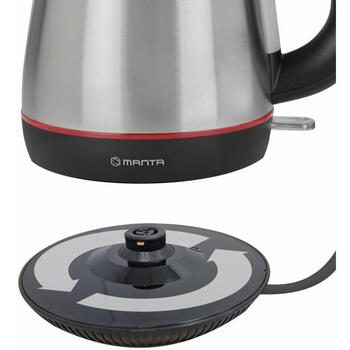 Manta Чайник KTL9410, 2200W, 1.7L, контроллер STRIX, защита от перегрева, скрытый нагревательный элемент, 360° поворот (KTL9410)