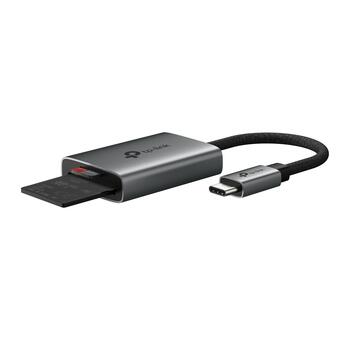 Tp-Link USB 3.0 Type-C к SD & microSD 3.0 кардридер UA430C, 2 порта, 5Gbps, 200MB/s, алюминиевый корпус (UA430C)