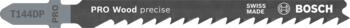 3 figūrzāģa asmeņi T 144 DP, Figūrzāģiem PRO WOOD PRECISE T144DP FIGŪRZĀĢA ASMENS, 2608633A31, BOSCH (2608633A31)