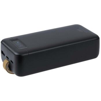 Rivacase Power Bank akumulators VA1083, 30000mAh, Li-Poly, 65W PD3.0, 1xUSB Type-A, 2xUSB Type-C, LCD displejs, ātrā uzlāde (VA1083)