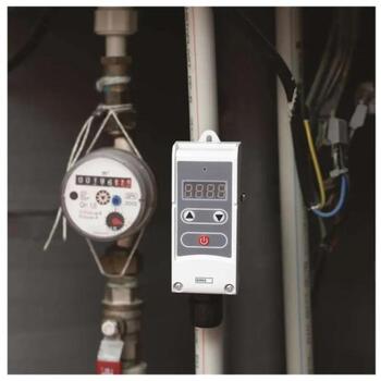 Emos Поверхностный термостат P5683, 230V AC, 50Hz, ручной, проводной, поточный, с подсветкой, без защиты от замерзания (P5683)