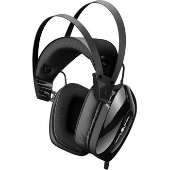 White Shark Austiņas GOTTAN-B, 350g, Melna, 2m, 53mm, 16Ω, 20Hz-20KHz, vadu, virs ausīm, mikrofons, skaļuma regulētājs (GOTTAN-B)