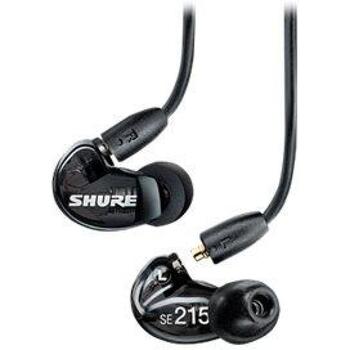 Shure SE215 наушники SE215-K-EFS, 20 Ом, стерео, 3.5 мм разъем, 22-17500 Гц, 3 мягких насадки (SE215-K-EFS)