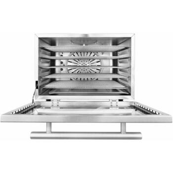 Gastroback Сушилка для фруктов 46604, 400W, 20-90°C, 5 нержавеющих стальных поддонов, 24ч таймер, сенсорная панель (46604)