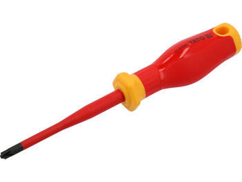 Yato отвертка YT-282663, 1000V, 100мм, SL/PZ2, сталь S2, рукоятка PP/TPE, для электромонтажных работ (YT-282663)