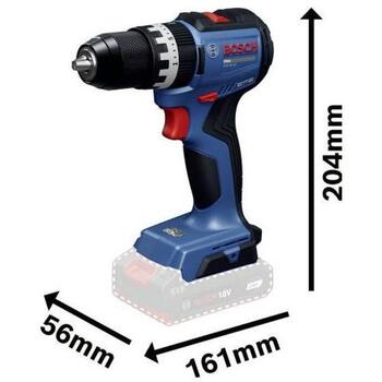 BOSCH GSB18V-52 06019S0123 ударная дрель, 18В, 2x2.0Ач, 25/52/70Нм, 500-1900об/мин, бесщеточный двигатель (06019S0123)