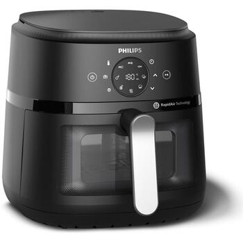 Philips karstā gaisa friteris NA231/00 6.2 L, jauda 1700 W, 1 kg fritēšanas jauda, skārienkontrole, 9 programmas (NA231/00)