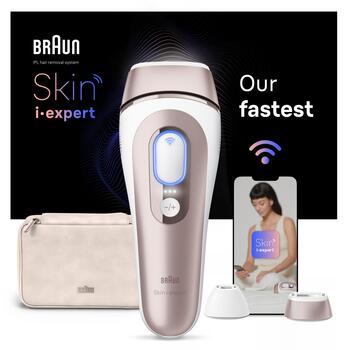 Braun IPL fotoepilators PL7147 Skin i-expert, 10 līmeņi, 400000 zibspuldzes, 3 režīmi, ādas toņa sensors, sejas uzlikts (PL7147)
