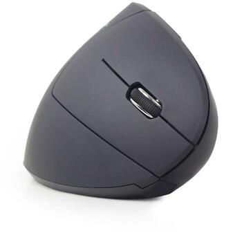 Gembird USB оптическая беспроводная мышь MUSW-ERGO-01, 1600 DPI, 6 кнопок, RF беспроводная, эргономичный дизайн, батарея AA (MUSW-ERGO-01)