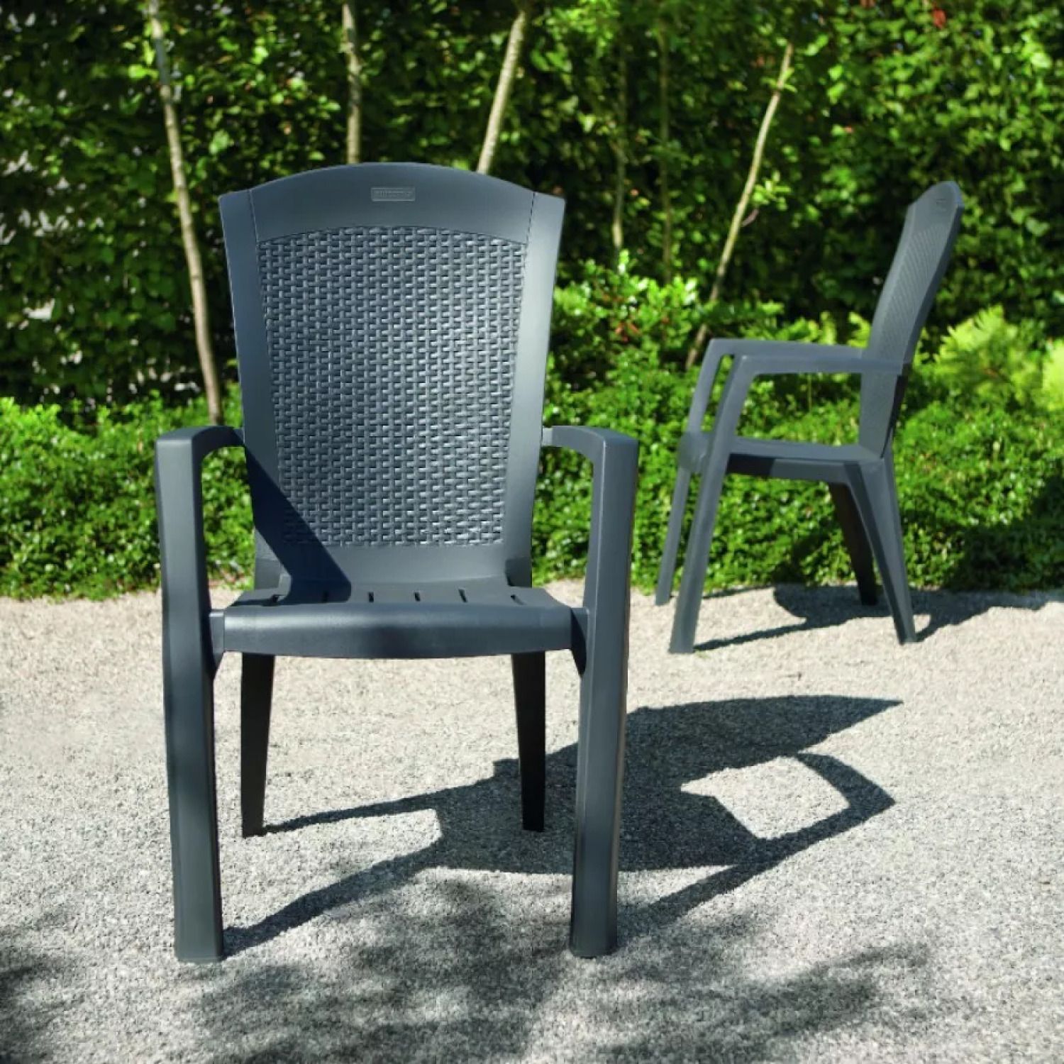 Keter Садовый стул Minnesota 29198329939, 61x65x99см, 3.3кг, имитация ротанга, устойчив к УФ (29198329939)