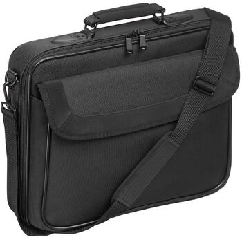 Targus Сумка для ноутбука Classic Clamshell TAR300, 15.6 дюймов, полиэстер, плечевой ремень, портфель, черный (TAR300)