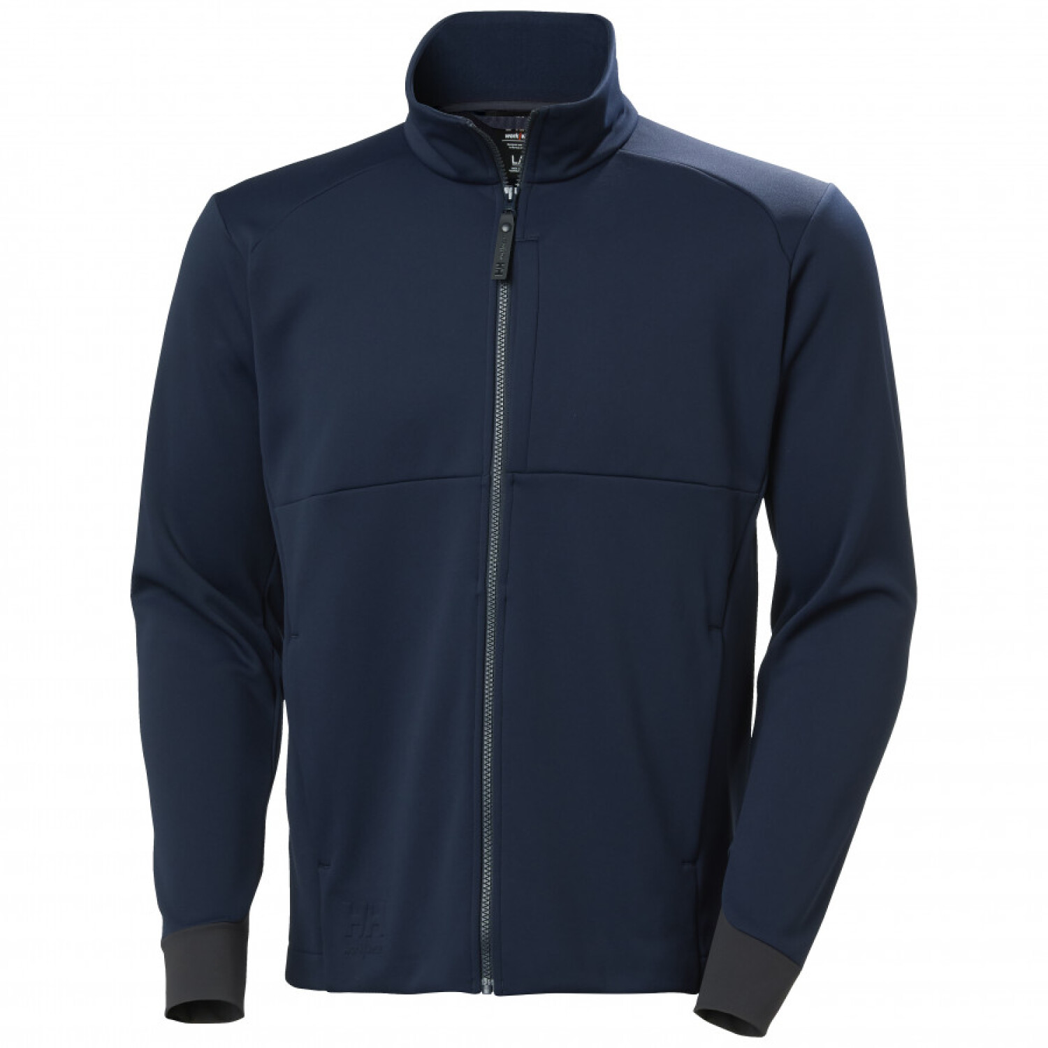 Helly Hansen džemperis 72380_590-L&HH, L, tumši zils, YKK rāvējslēdzējs, krūšu kabata, roku kabatas, elastīgas piedurkņu malas (72380_590-L&HH)