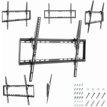 Gembird televizora stiprinājums WM-70T-03, atbalsta 37-70'' televizorus, VESA 600 x 400 mm, slīpuma leņķis 0-8° (WM-70T-03)