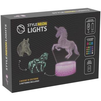 Manta Декоративная лампа SNL116RGB, 5W, 5V, 2m, 3D эффект, 16 цветов, USB типа C, батарейки AA, 3 модели (SNL116RGB)