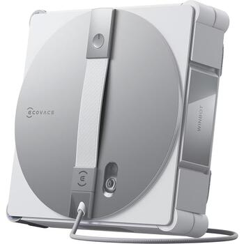 Ecovacs робот для мытья окон WINBOT W3 OMNI, 8000 Па, 4500 мАч, с проводом/без провода, белый/серебристый (WINBOT W3 OMNI)