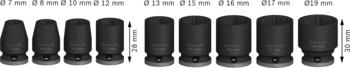 Trieciena uzgriežņatslēgām PRO IMPACT MUCIŅU KOMPLEKTS BOSCH 2608003036 (2608003036)
