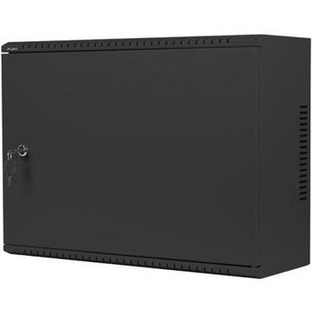 Lanberg настенный монтажный шкаф WAF1-5203-04-00B, 540mm, 4U, 3U, 60kg, 2 вертикальные рейки, 2 горизонтальные рейки, металл (WAF1-5203-04-00B)