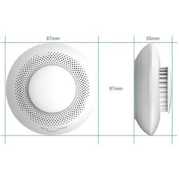 Ezviz CS-T4C viedais dūmu detektors, TÜV EN 14604, 85dB, 40m², Zigbee 3.0, HomeKit, 3 gadi, balts (CS-T4C)