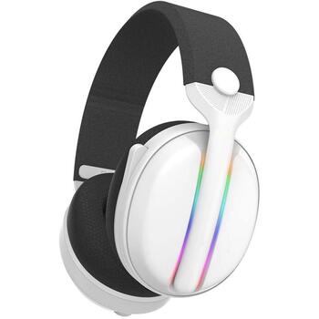 Subsonic Vektra bezvadu austiņas SA5717-2, 205g, balta, bezvadu, virs ausīm, iebūvēts mikrofons, skaļuma regulētājs (SA5717-2)