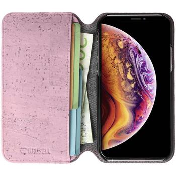 Krusell Birka PhoneWallet 61807, розовый, искусственная кожа, блокнот, вырез под камеру, защита от царапин (61807)