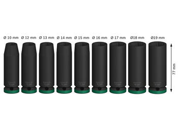 Trieciena uzgriežņatslēgām PRO IMPACT MUCIŅU KOMPLEKTS BOSCH 2608003039 (2608003039)