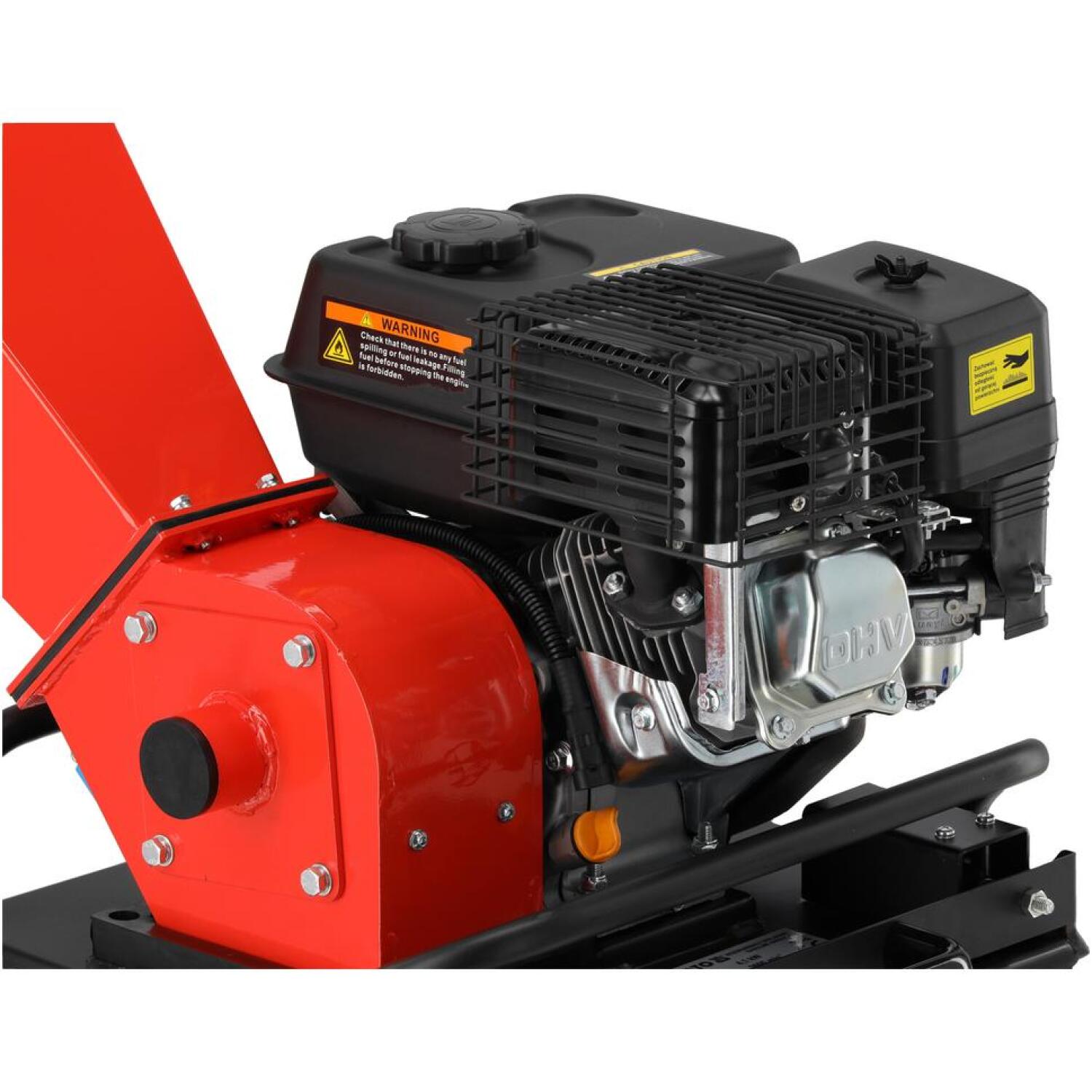 Yato benzīna smalcinātājs YT-86150, 196 cm³, 4.1 kW, 3600 min⁻¹, 50 mm, 64 l, 3.6 l, 0.6 l, 10