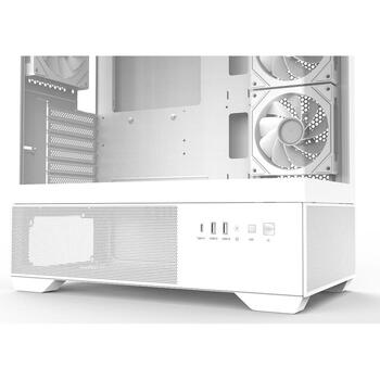 Zalman CHRONIX V2 WHITE, корпус ATX Mid-Tower, 3x120mm ARGB вентилятора, белый (CHRONIX V2 WHITE)