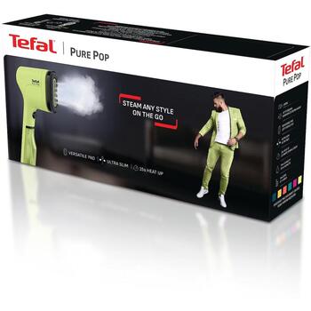 Tefal ручной отпариватель для одежды DT2025F0, 1300 Вт, 0,07 л, 20 г/мин, 220-240 В, 50-60 Гц, 2 м, 0,25 мин, 4 мин, желтый (DT2025F0)