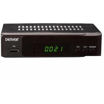 Denver Цифровой приемник DVBS-206HD 110131300060, 420 г, 230 В, 1xHDMI, 1xUSB, DVB-S2, 1920x1080, RF вход, Коаксиальный (110131300060)