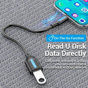 Vention CCVBB USB-C OTG-кабель, 0,15 м, USB 3.2 Gen 1, 5 Гбит/с, черный, ПВХ, прямой разъем (CCVBB)