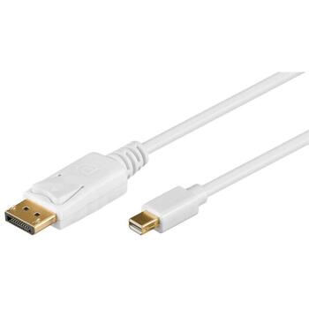 Goobay Mini DisplayPort adaptera kabelis 52859, 2m, DisplayPort uz Mini DisplayPort, zelta kontakti, 3840x2160p (52859)