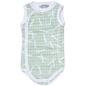 Lodger Romper Sprinkle хлопковый боди без рукавов Leaf, RF 070_68, 68, 100% хлопок, мальчик, весна/лето, 60C (RF 070_68)