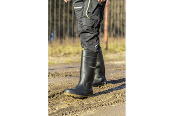 Hogert RITTER darba zābaki S5 SRA melni 42, 100% PVC, 100% PVC, 100% poliesters, CE, SRA, tērauda purngals, 853 g (HT5K630-42)