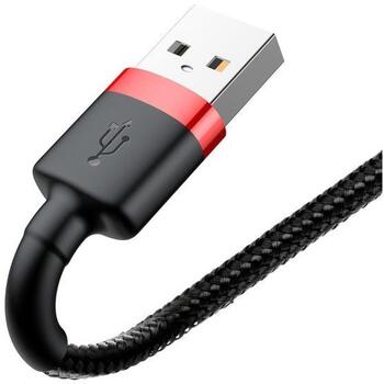 Baseus Cafule USB Lightning кабель CALKLF-C19, 1,5A, 2m, Apple Lightning, USB, нейлоновый плетеный, алюминиевый разъем (CALKLF-C19)