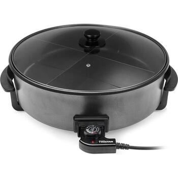Tristar Multifunkcionāla Grila Panna XXL PZ-9145, 1500 W, 230 V, 7.5 l, melna, 5 temperatūras iestatījumi, neslīdošas kājas (PZ-9145)