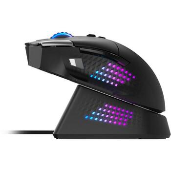 Msi USB datorpele VERSA PRO WIRELESS + MOUSE DOCK PRO, 26000 DPI, 15 pogas, 450mAh, 80h akumulatora darbības laiks (VERSA PRO WIRELESS PLUS MOUSE DOCK PRO)