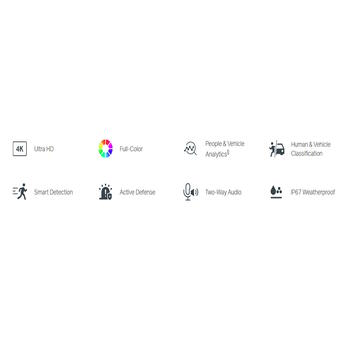 TP-LINK VIGI InSight S485 сетевая камера, 8MP, 4K, 24h Full-Color, 2.8/4mm, IP67, H.265+, 12V DC/PoE, двусторонняя аудиосвязь (INSIGHT S485(4MM))